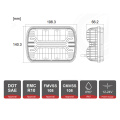 36W 7-Zoll-LED-Scheinwerfer 12-24V Auto LED Scheinwerfer Hochstrahl 7-Zoll-Antrieblichter für Traktor-LED-Arbeit